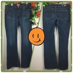 Paige Hidden Canyon Boot Medium Wash Denim Jeans Size 31 x 34.5